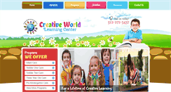 Desktop Screenshot of creativeworldlearningcentertx.com